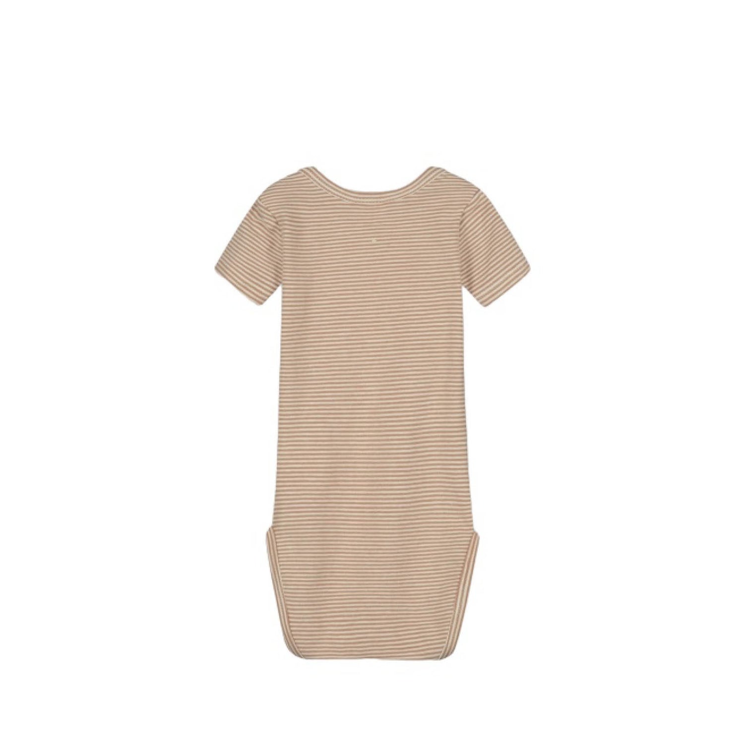 Short-sleeved Baby Body in biscuit/cream