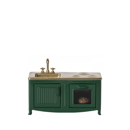 Mice Kitchen in dark green