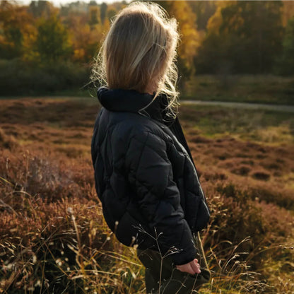 Benson Quilted Down Jacket in black