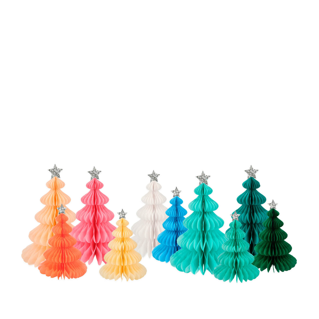 Honeycomb Rainbow Trees Decoration