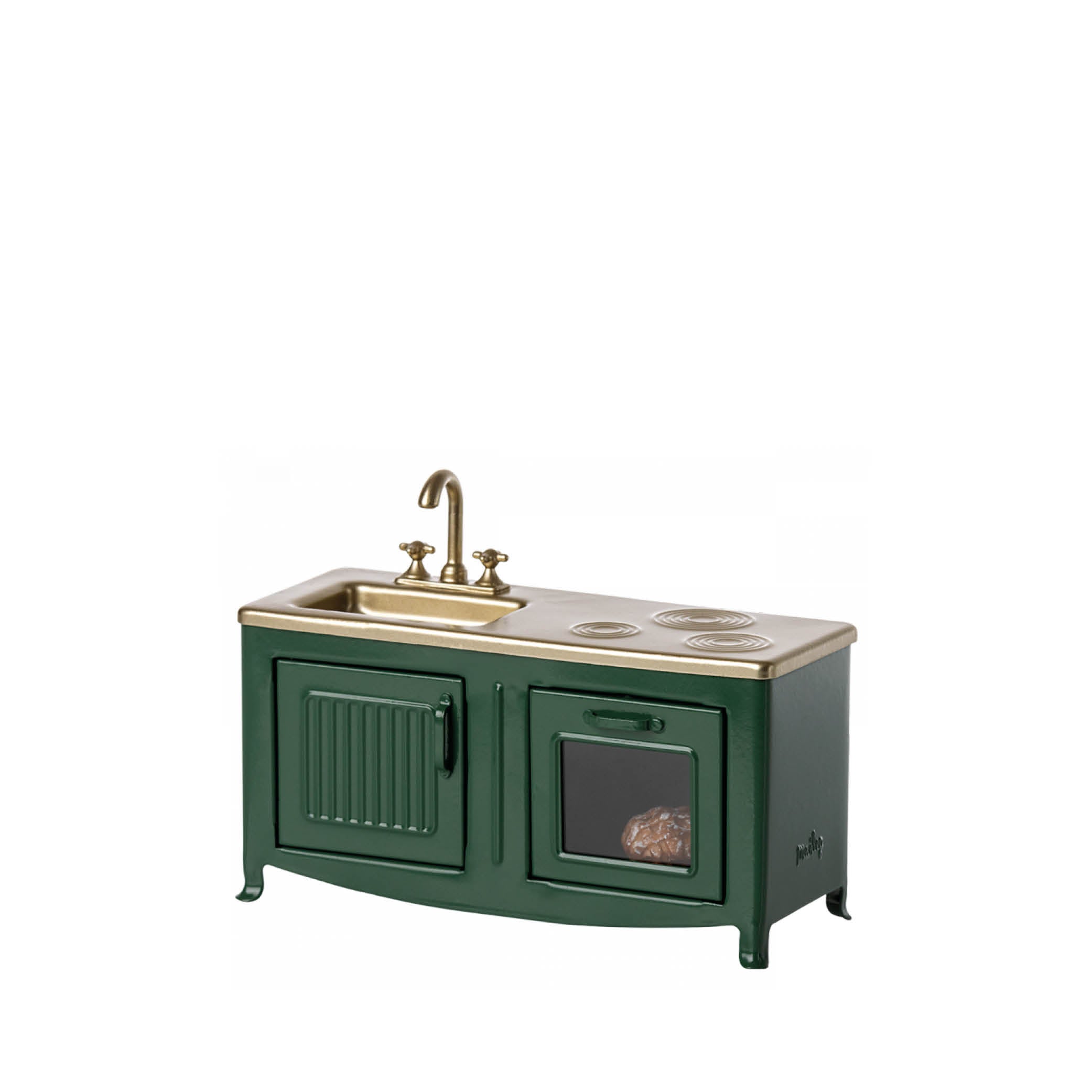 Mice Kitchen in dark green