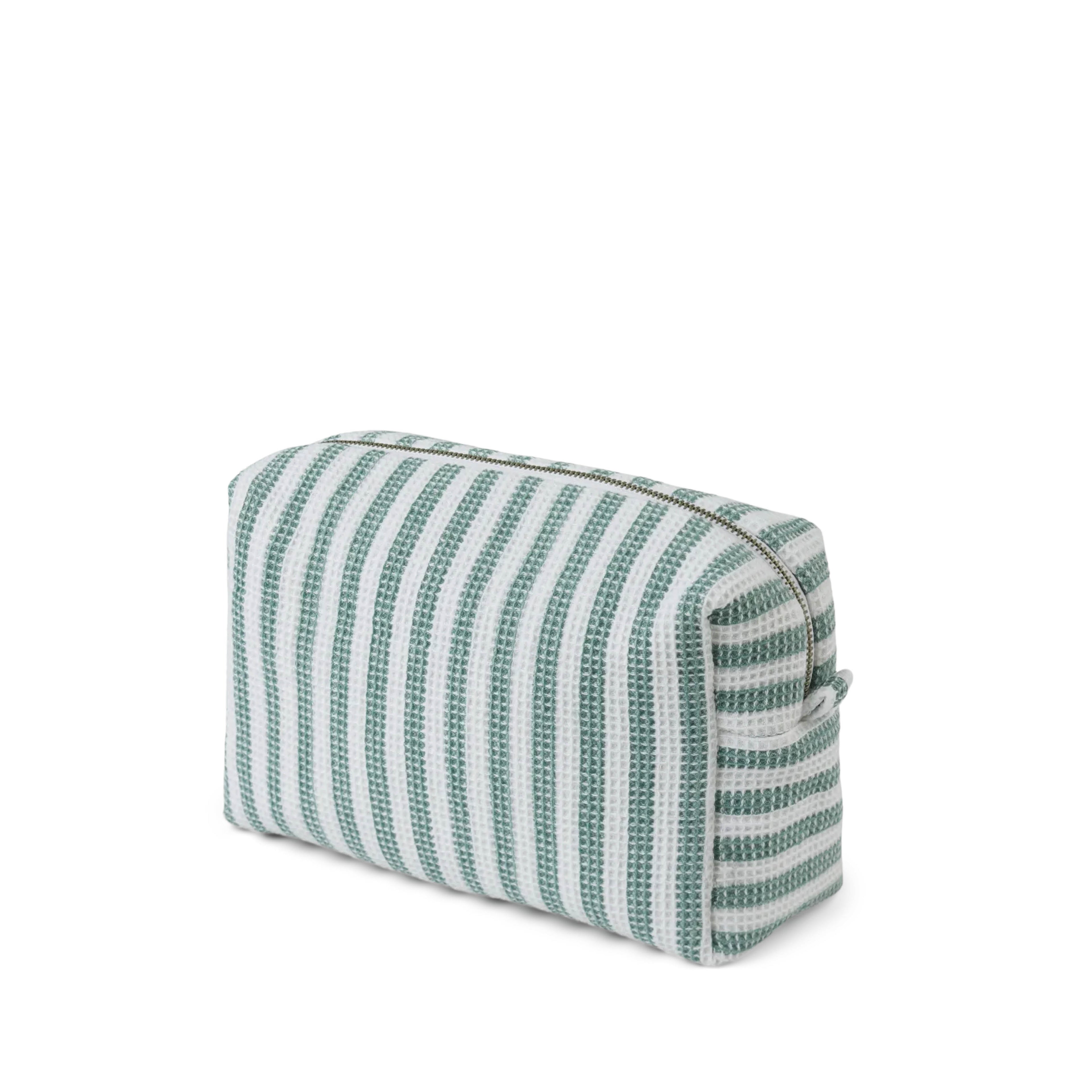 Toiletry Bag Kayla in peppermint/white striped