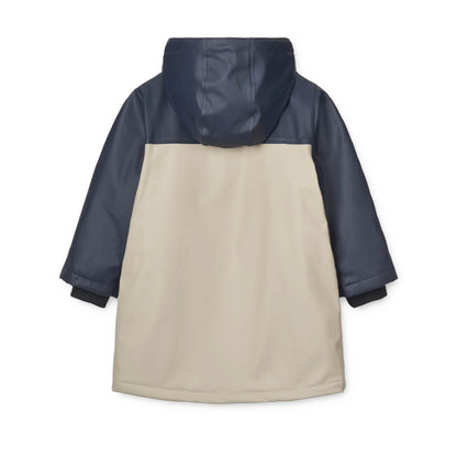 Hugo Raincoat in midnight navy/mist