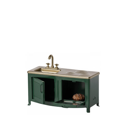 Mice Kitchen in dark green