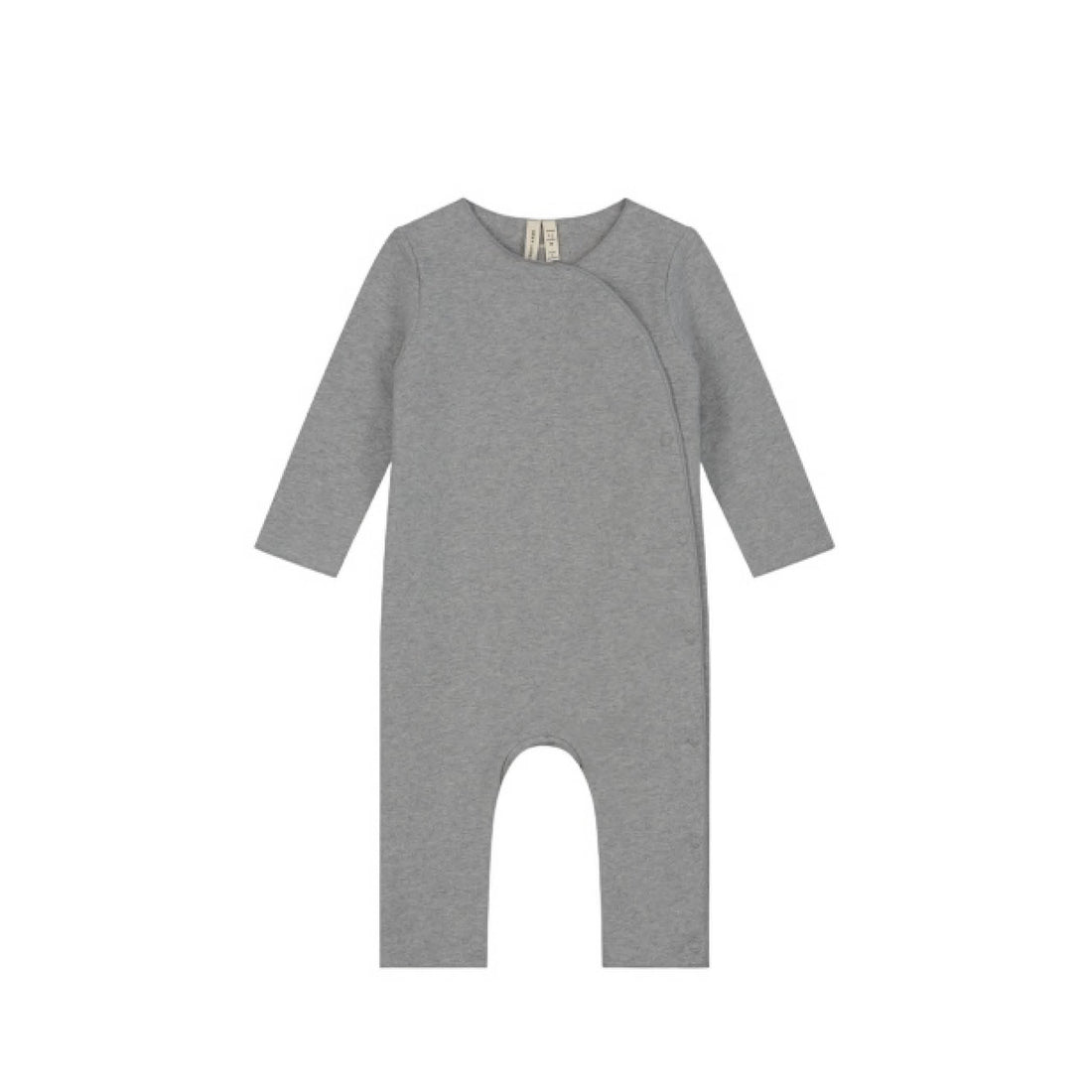 Baby Onesie with Snaps in grey melange