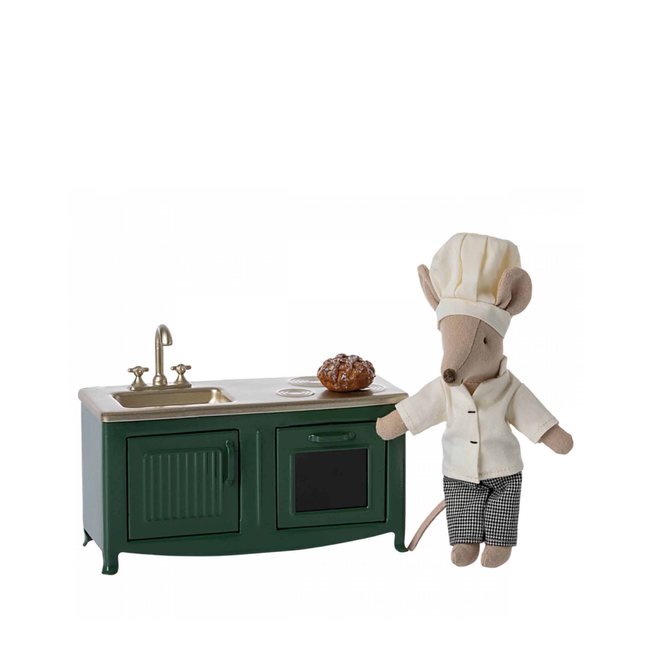 Mice Kitchen in dark green