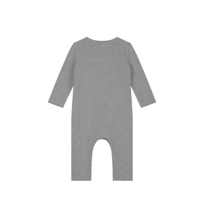 Baby Onesie with Snaps in grey melange