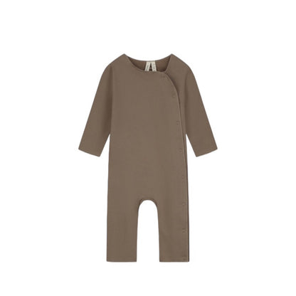 Baby Onesie with Snaps in brownie