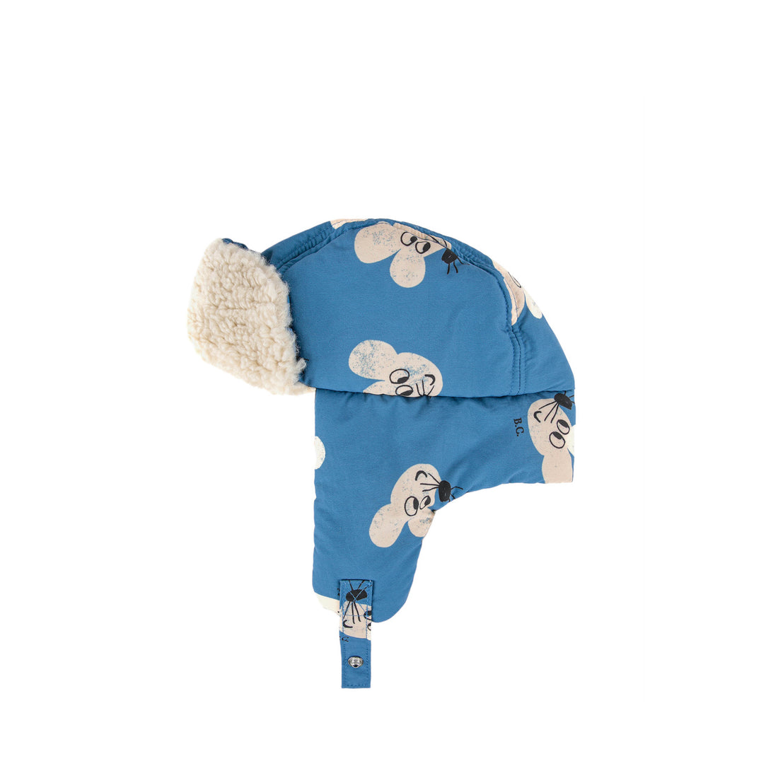 Gefütterte Baby Mütze mit Mäusen