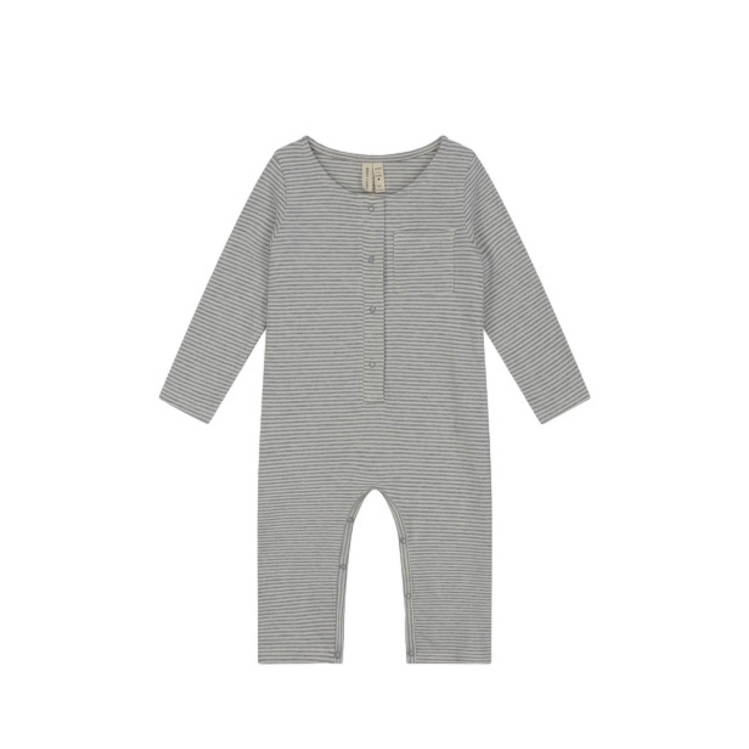 Baby Onesie in grey melange/cream