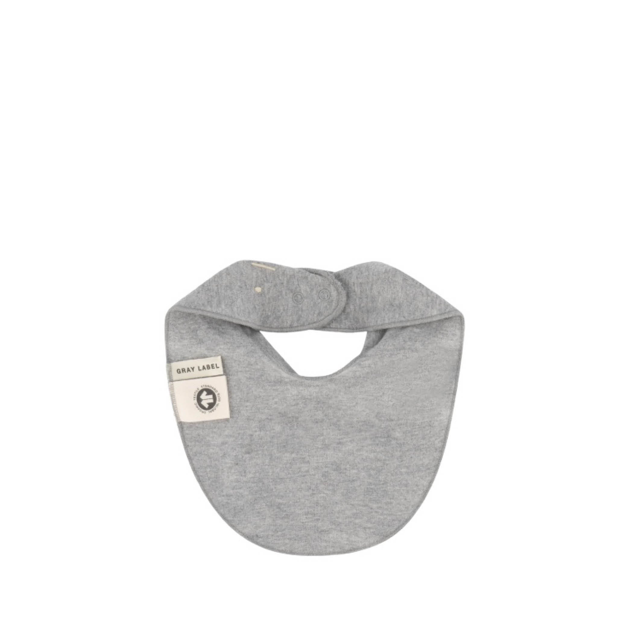 Baby Bib in grey melange