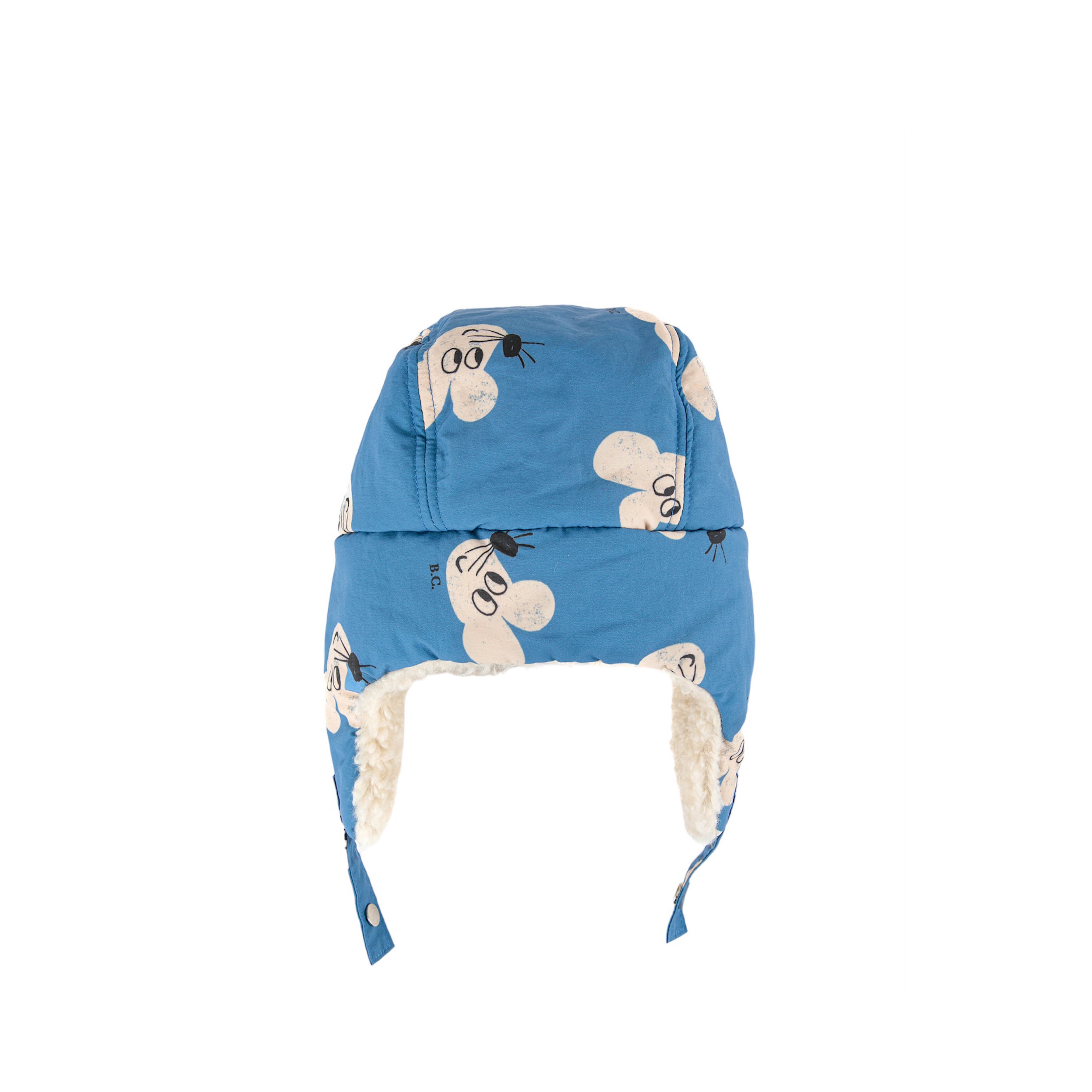 Lined Baby Bonnet with Mice