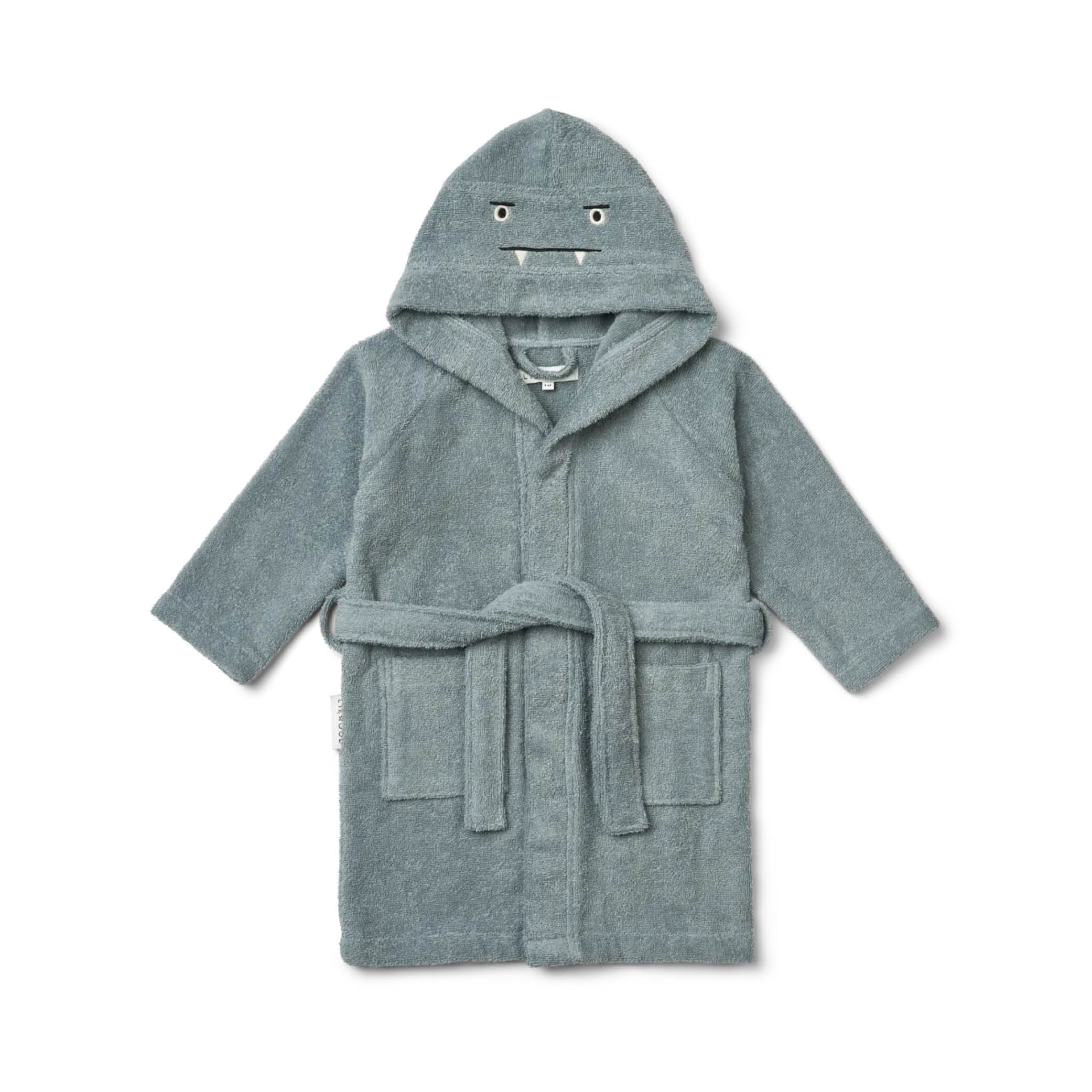 Lily Bathrobe in blue fog