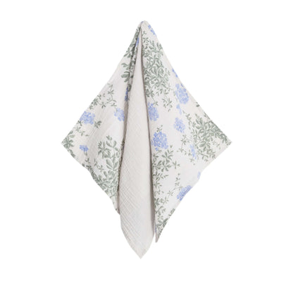 Set of 3, Muslin Burp Cloth in plumbago