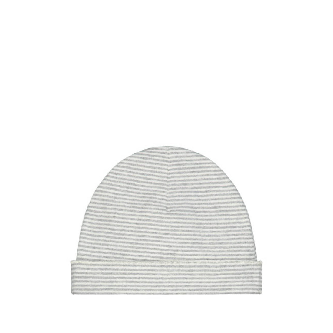 Baby Beanie in grey melange/cream