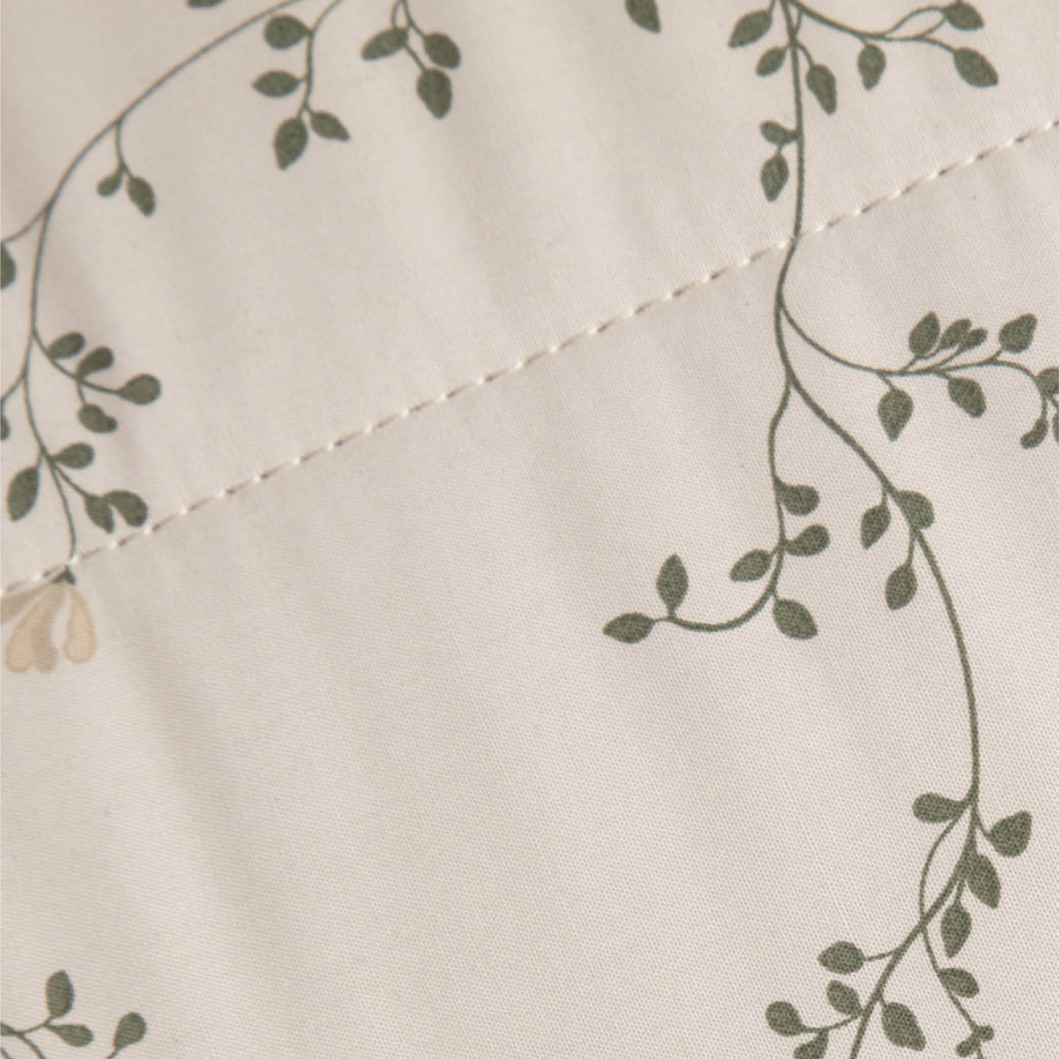 Percale Quilted Blanket in botany