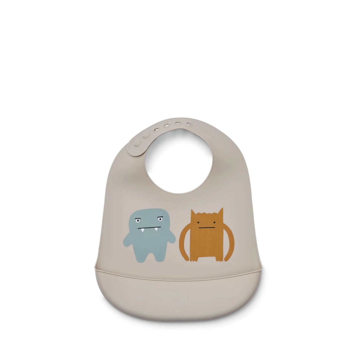 Set of 2, Silicone Bib Tilda in monster/mist