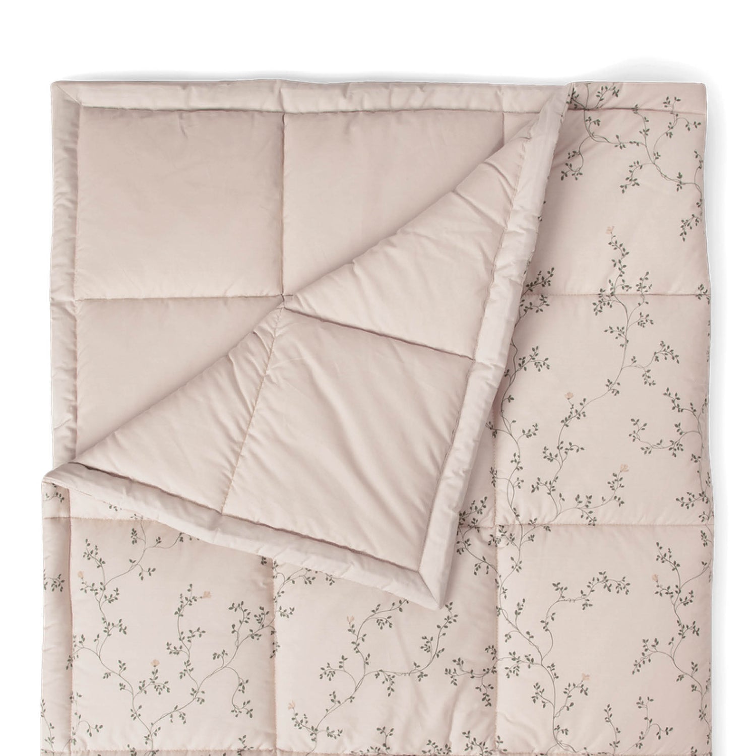 Percale Quilted Blanket in botany