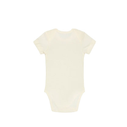 Set of 2, Short-sleeved Baby Body in cream