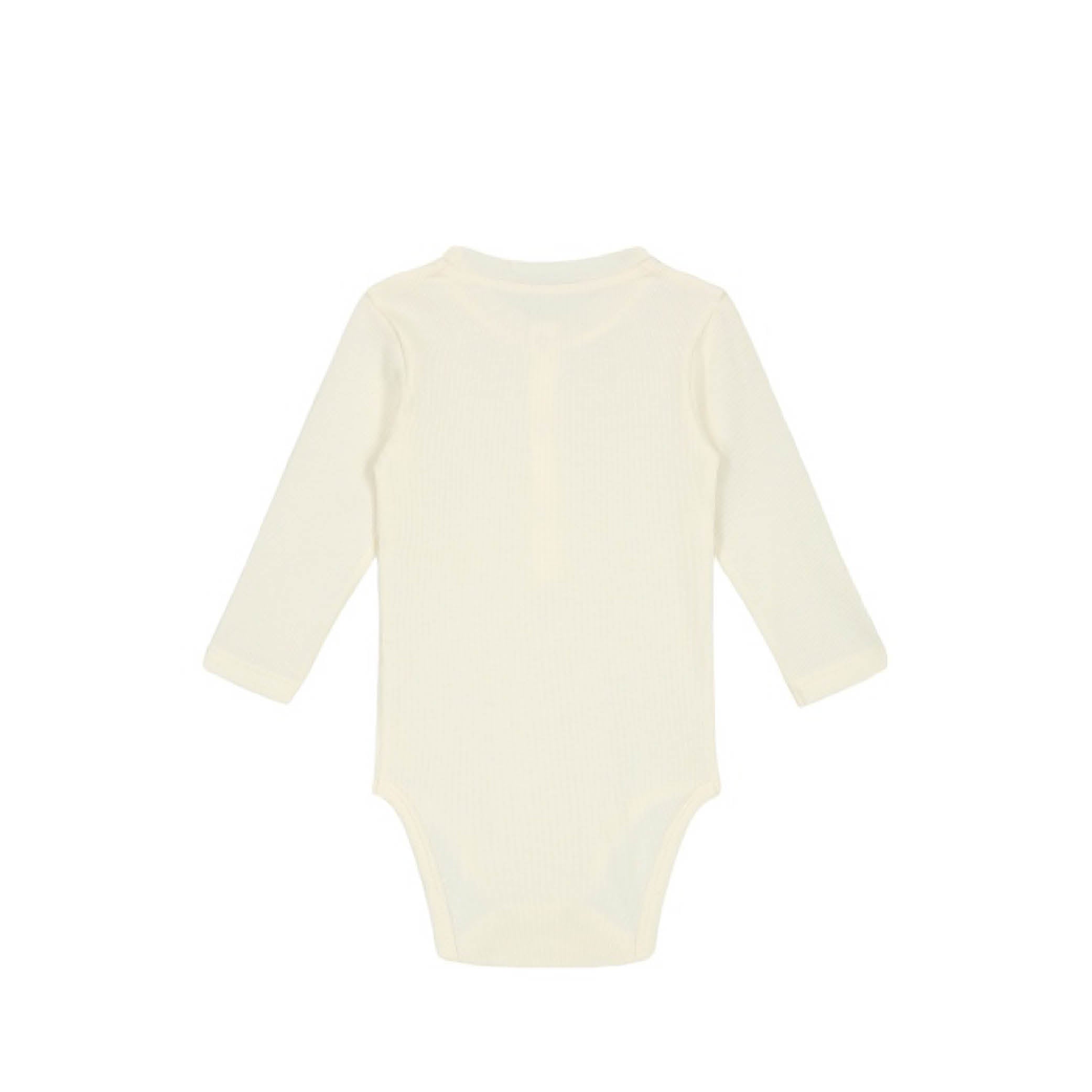 Long-sleeved Baby Body in cream