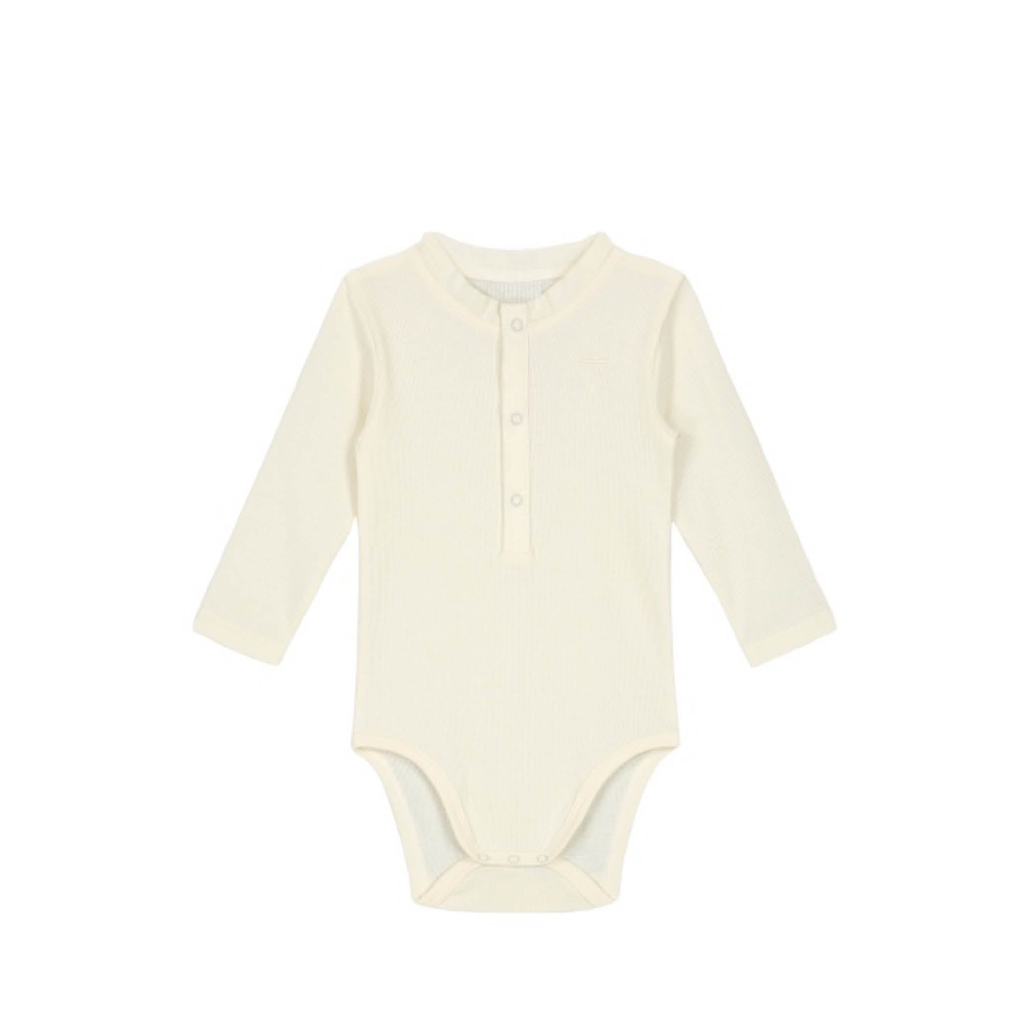 Long-sleeved Baby Body in cream