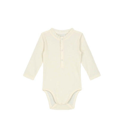 Long-sleeved Baby Body in cream