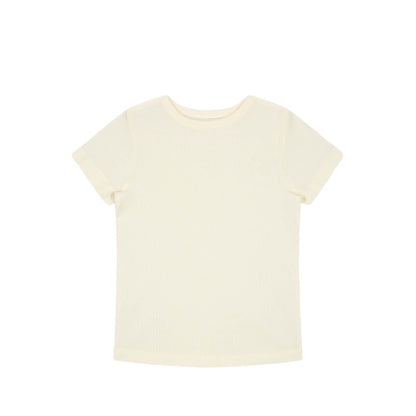 Short-sleeved T-Shirt in cream