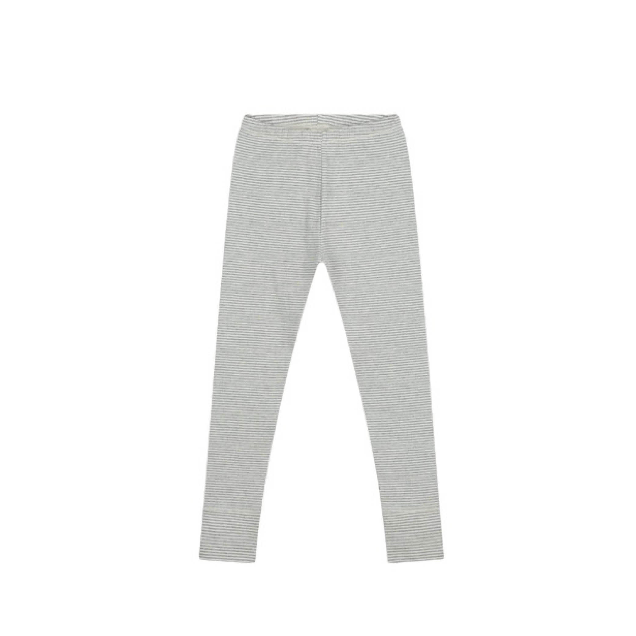 Leggings in grey melange/cream