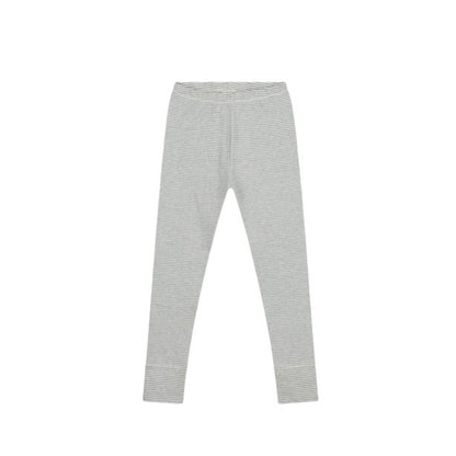 Leggings in grey melange/cream