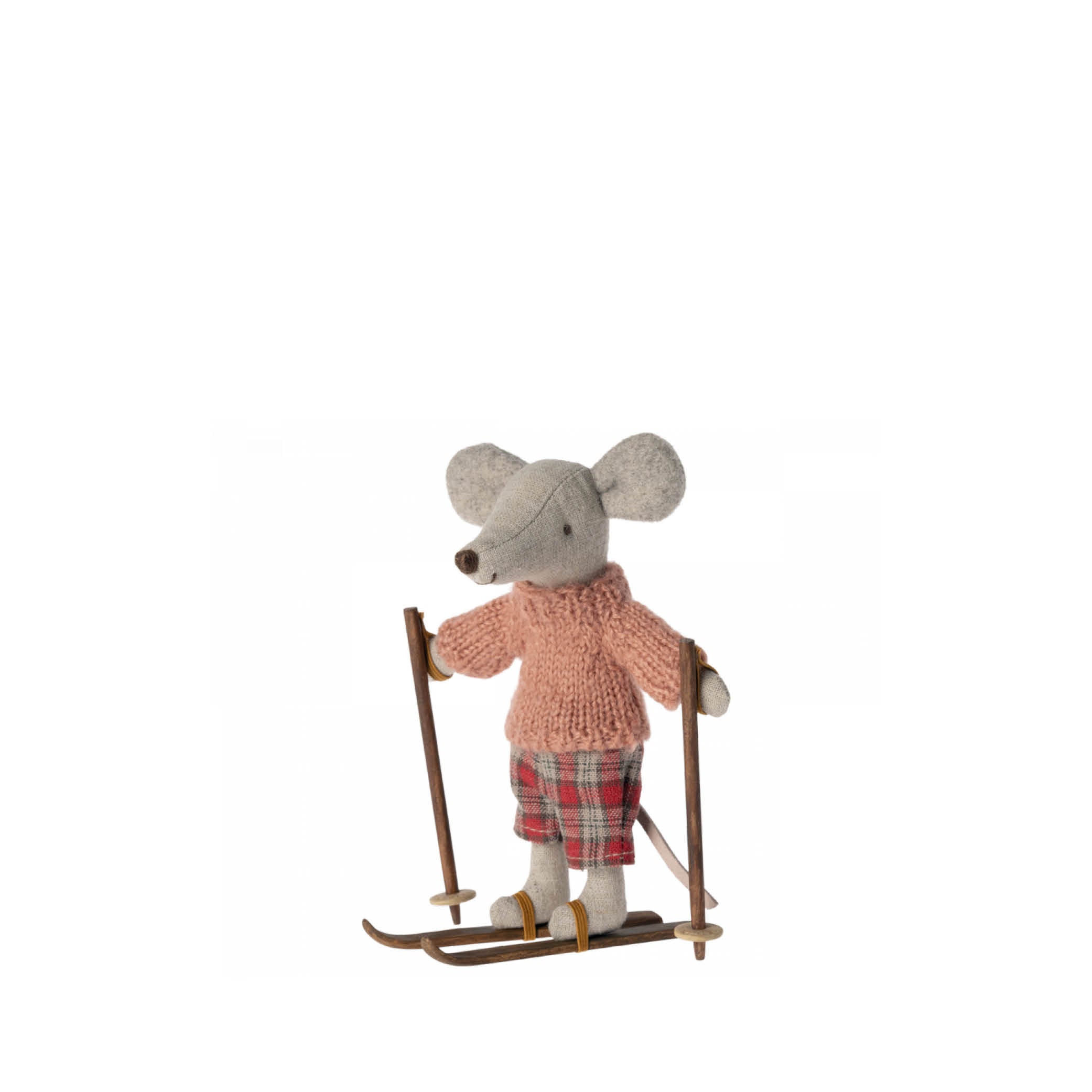 Skis &amp; Ski Poles for big Sister/big Brother Mouse