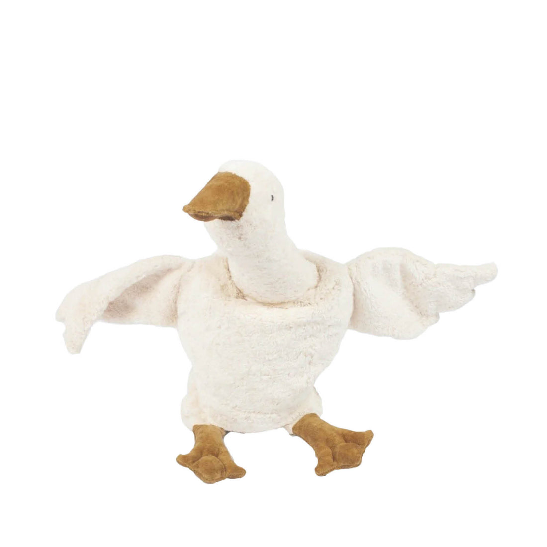 Cuddly Toy with Spelled chaff, big white Goose