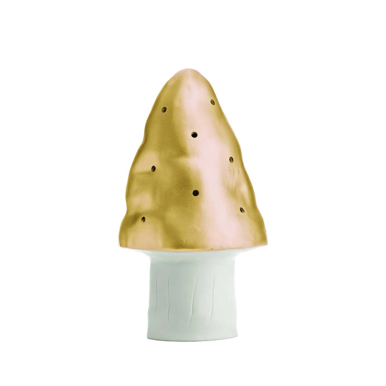 Small Mushroom Lamp in gold