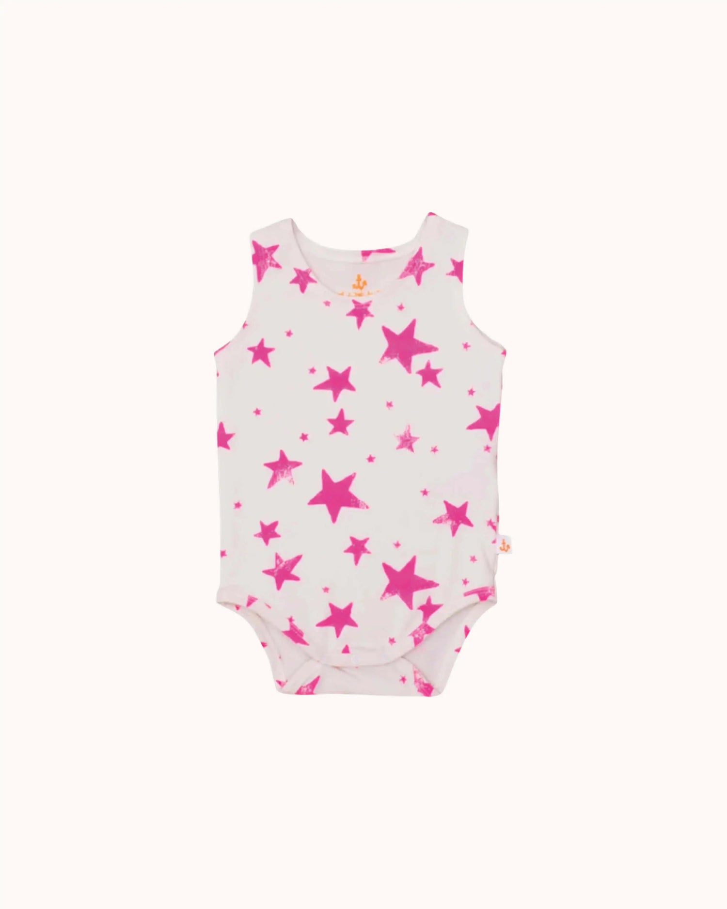 Sleeveless Baby Body Pink Stars