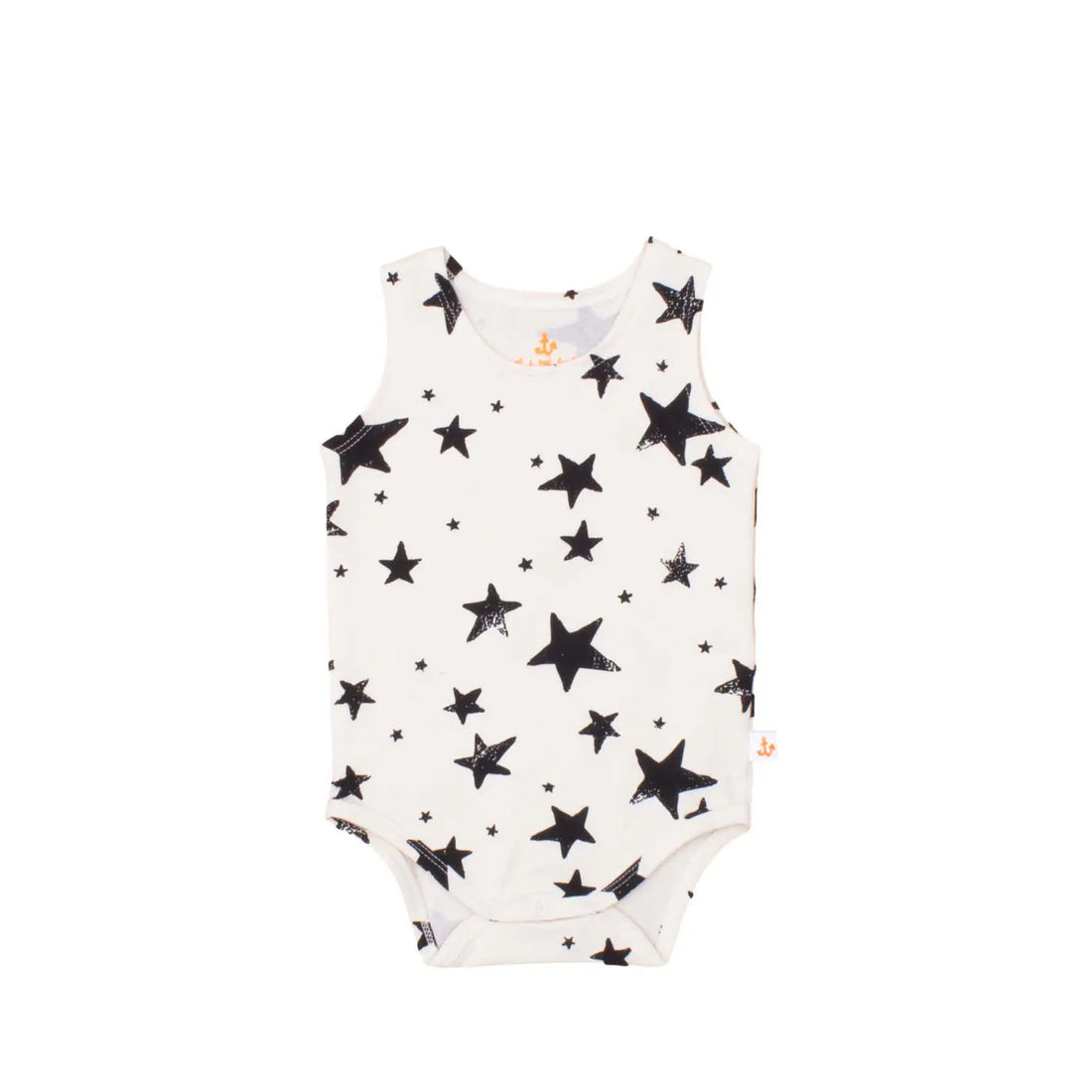 Sleeveless Baby Body Black Stars