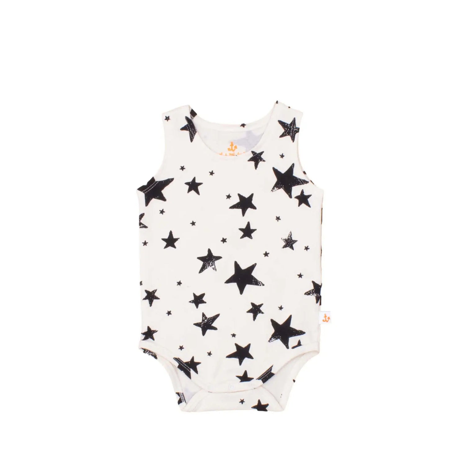 Sleeveless Baby Body Black Stars