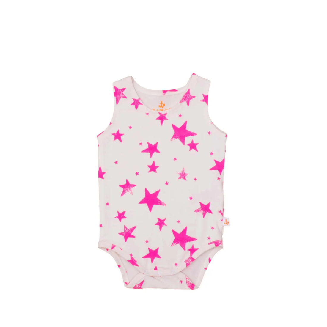 Sleeveless Baby Body Pink Stars