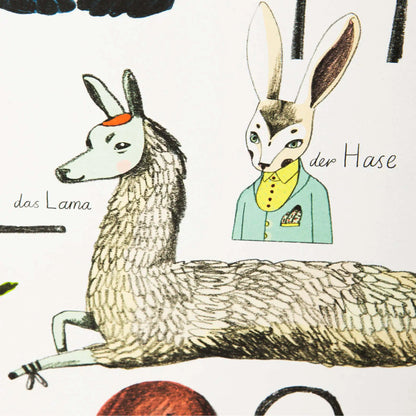 Alphabet Art Print Poster