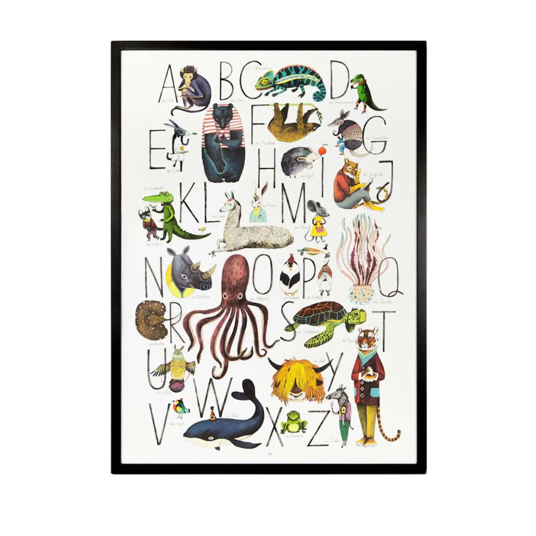 Alphabet Kunstdruck Poster