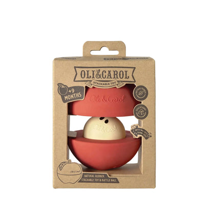 Stacking Toy &amp; Rattle Ball Apple