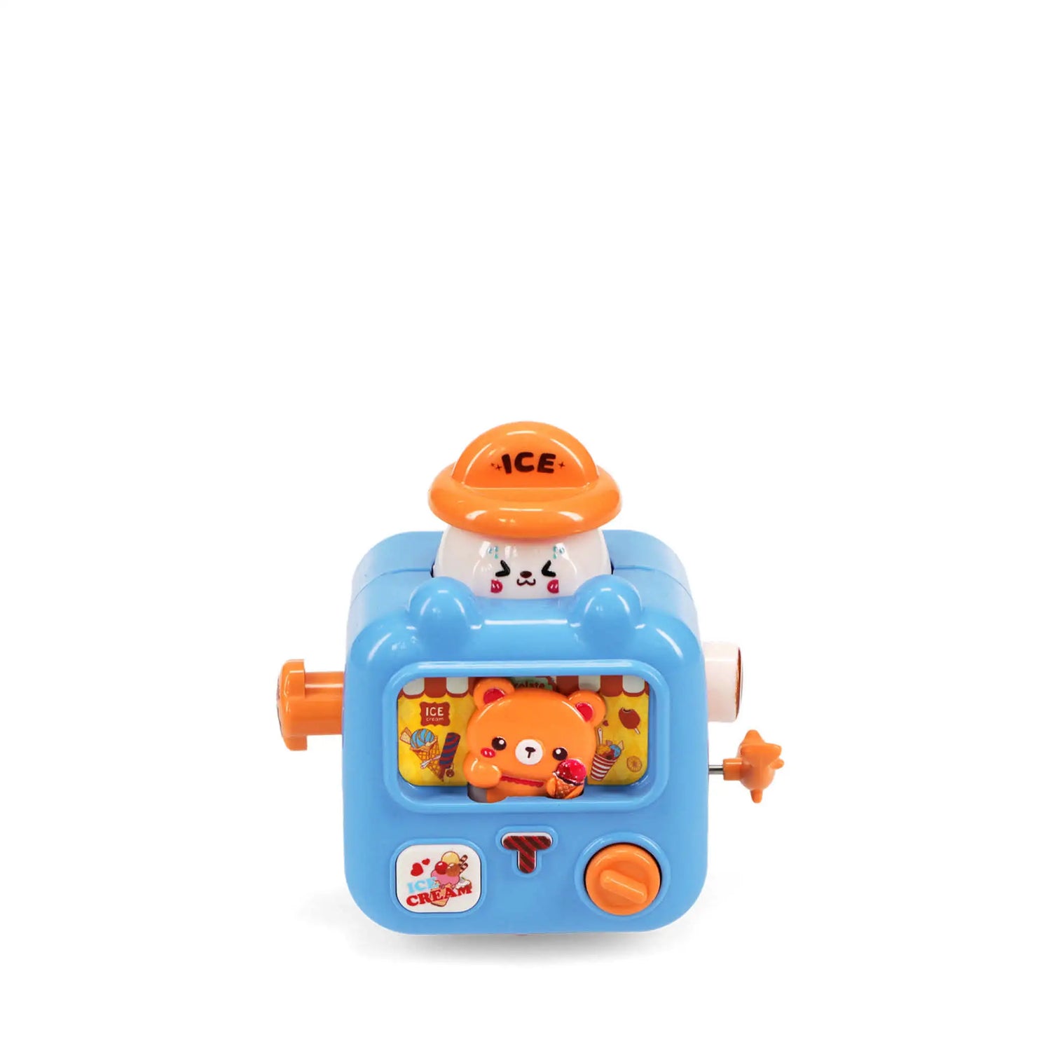 Aufziehbarer Renn-Eiswagen in blau