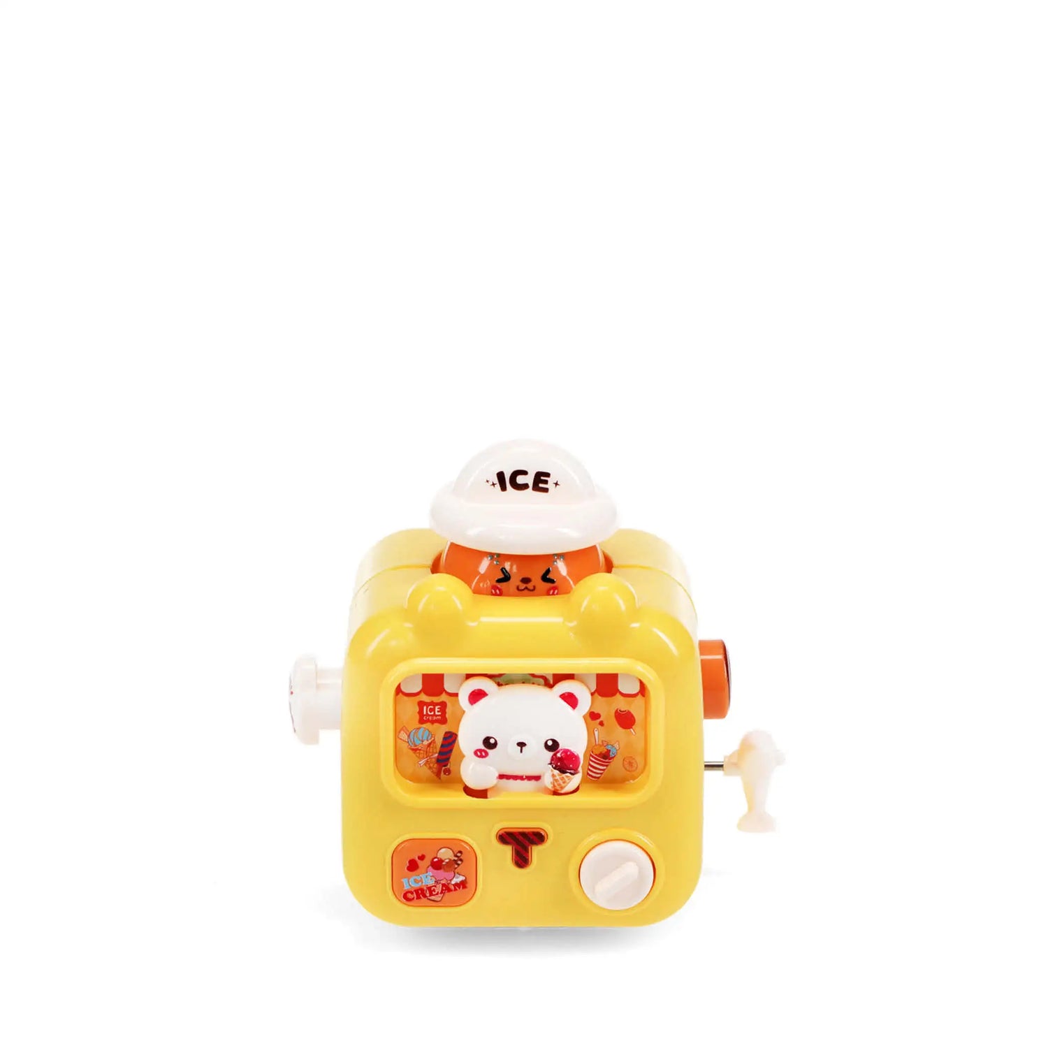 Aufziehbarer Renn-Eiswagen in gelb