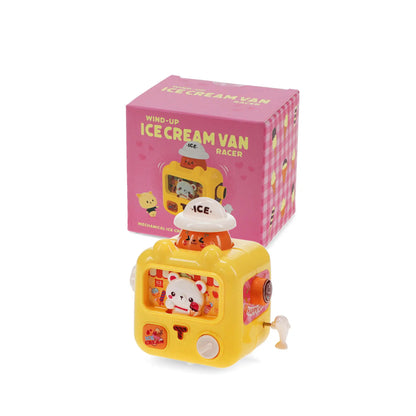 Aufziehbarer Renn-Eiswagen in gelb