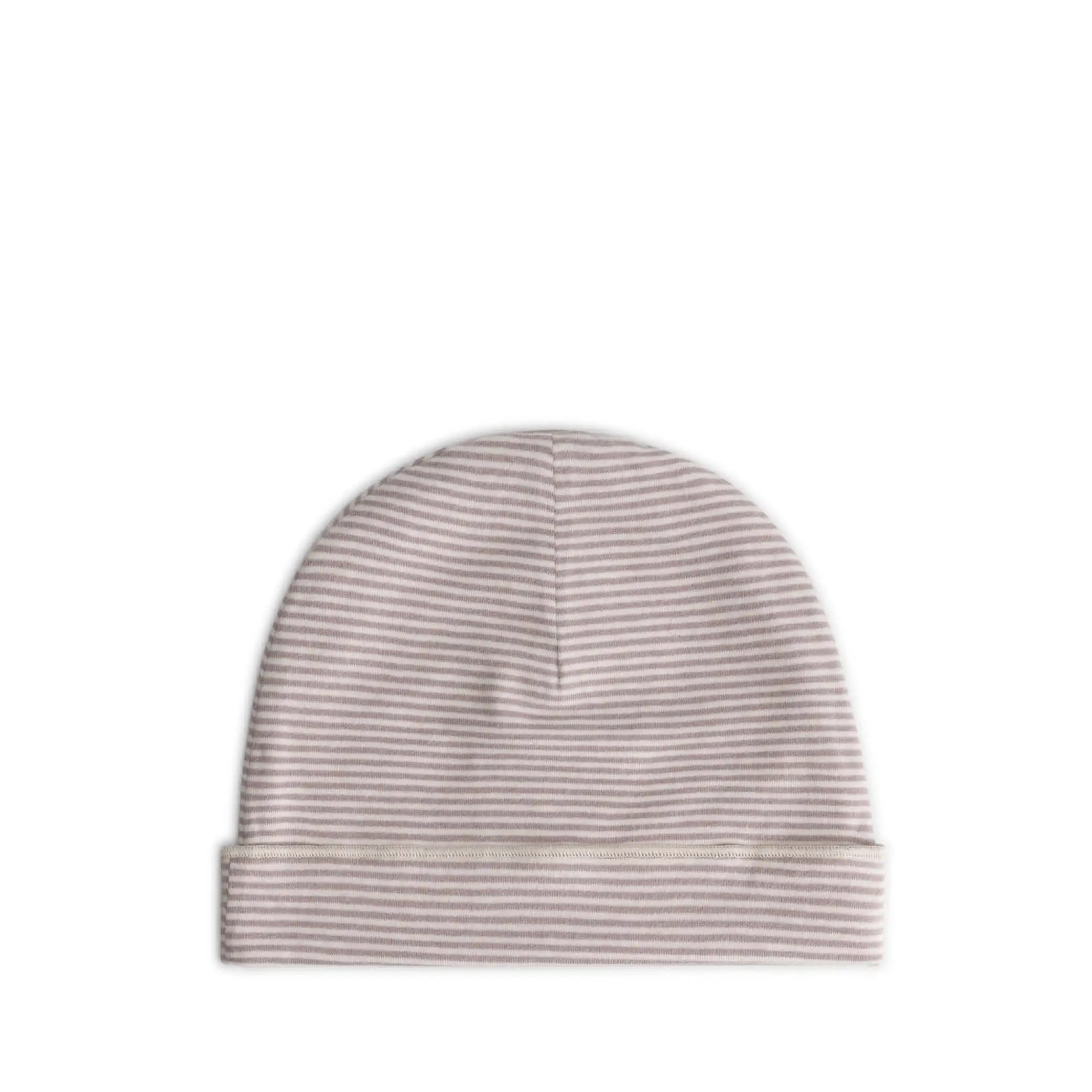 Baby Beanie in berry/cream
