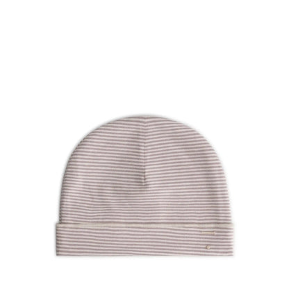 Baby Beanie in berry/cream