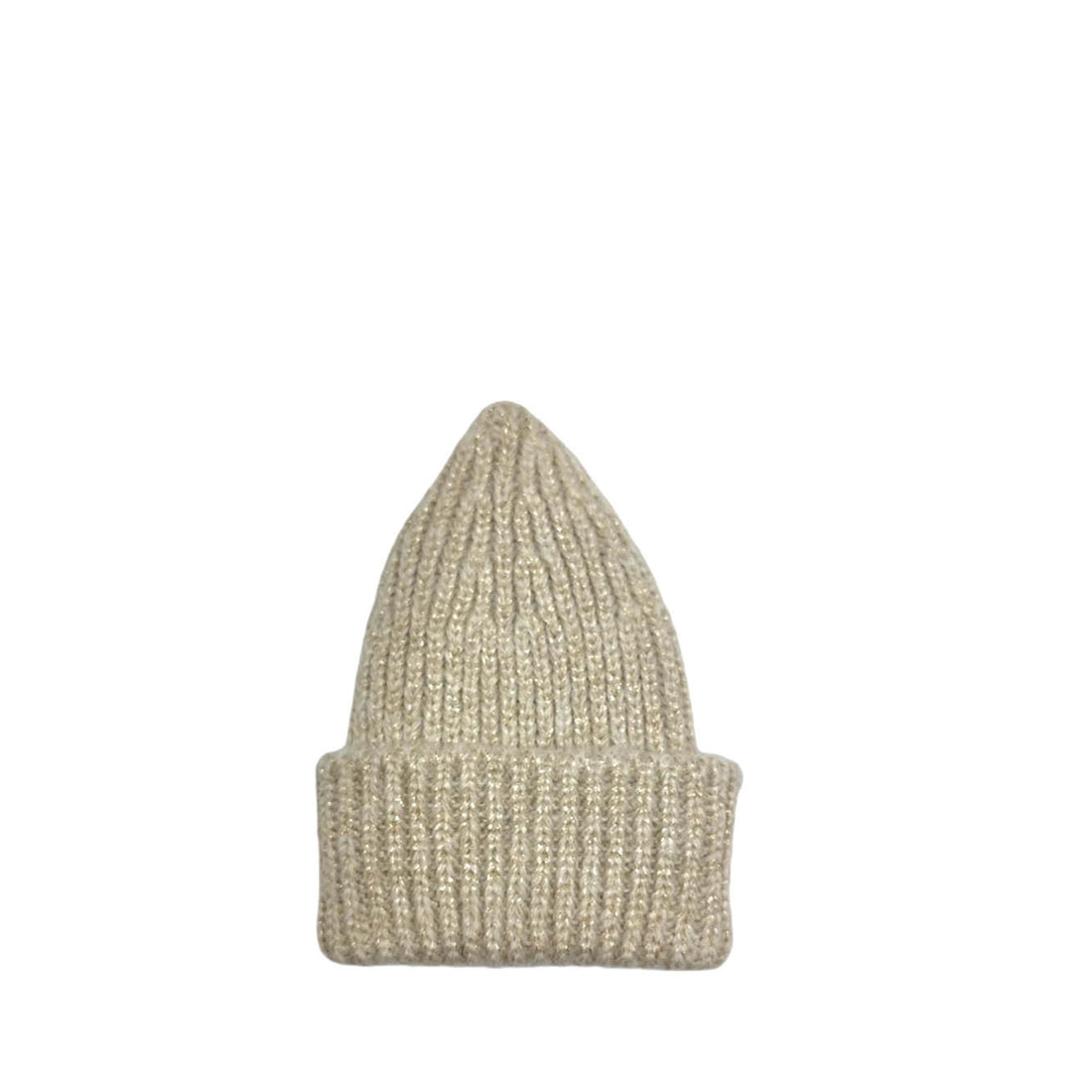 Baby Beanie in natural/gold melange