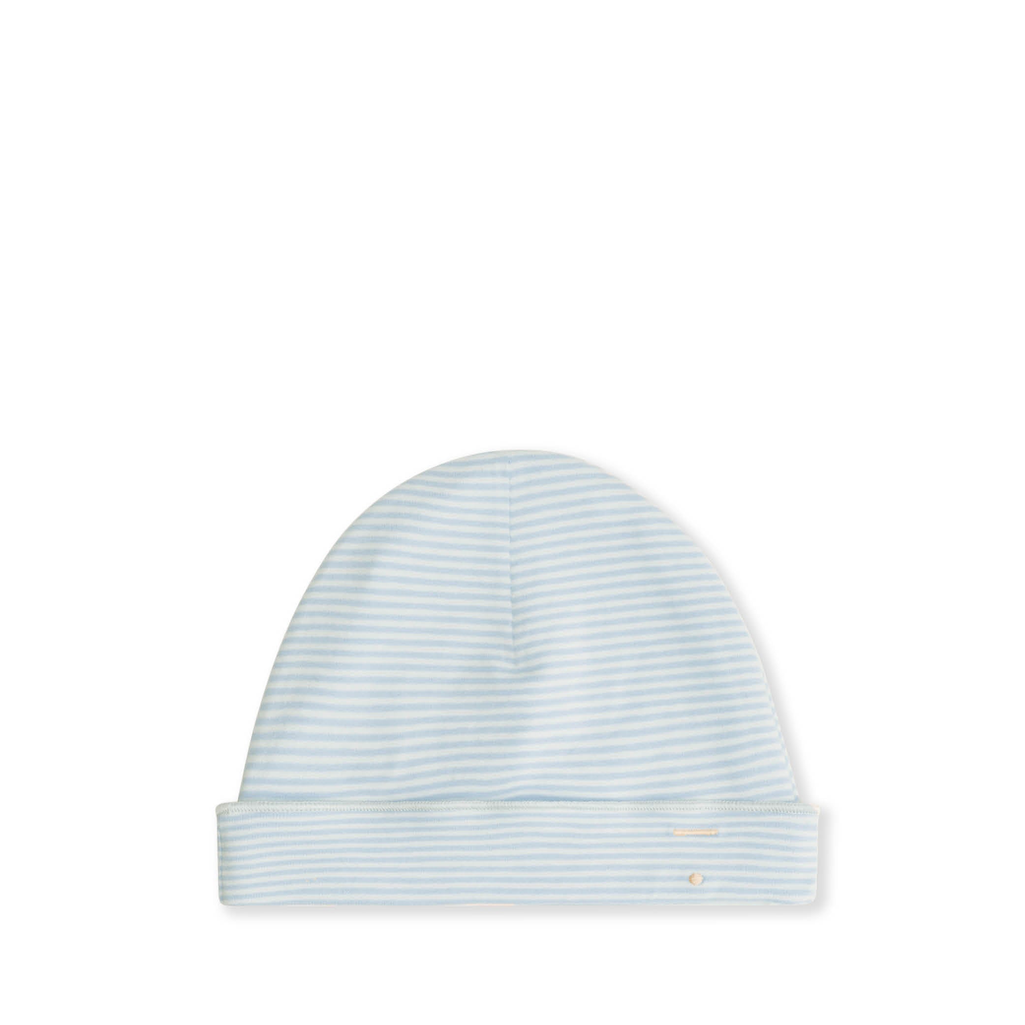 Baby Beanie in sky/cream