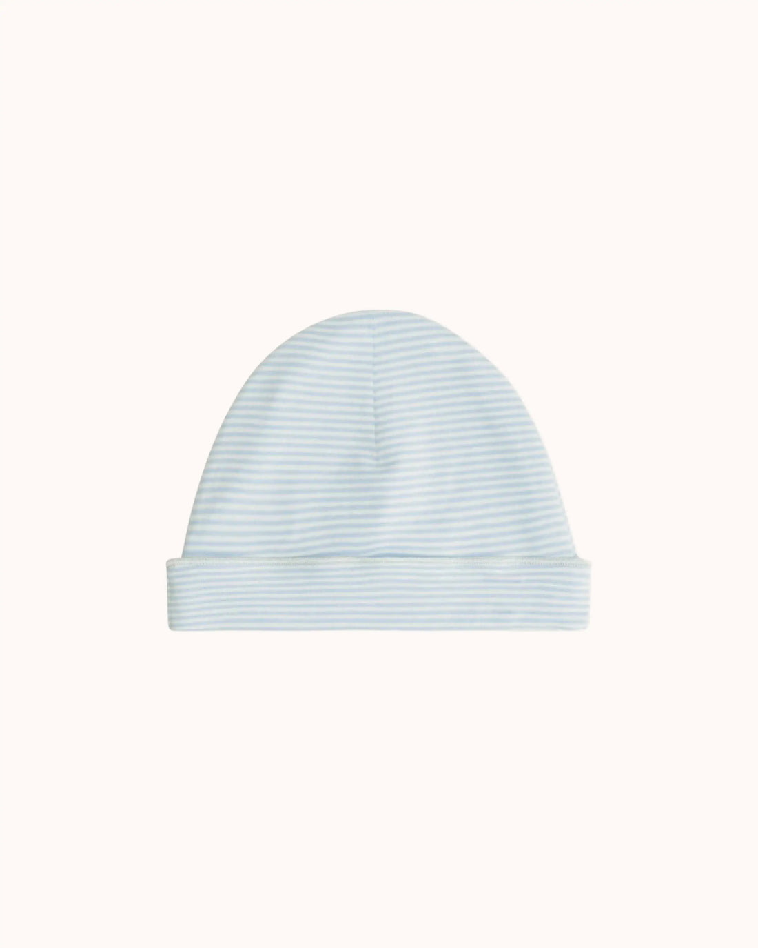 Baby Beanie in sky/cream
