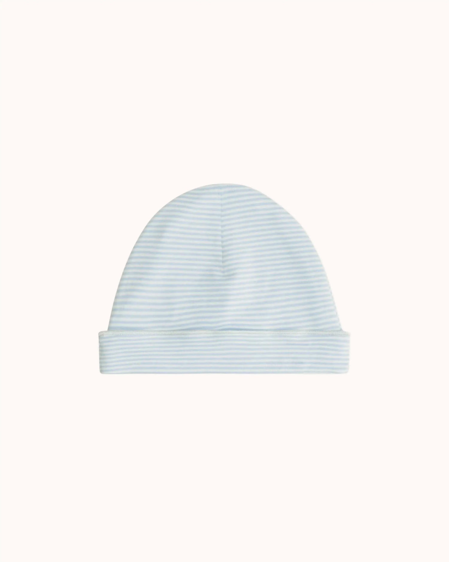 Baby Beanie in sky/cream