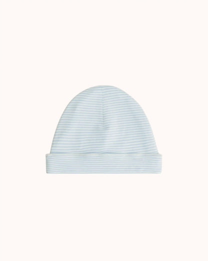 Baby Beanie in sky/cream