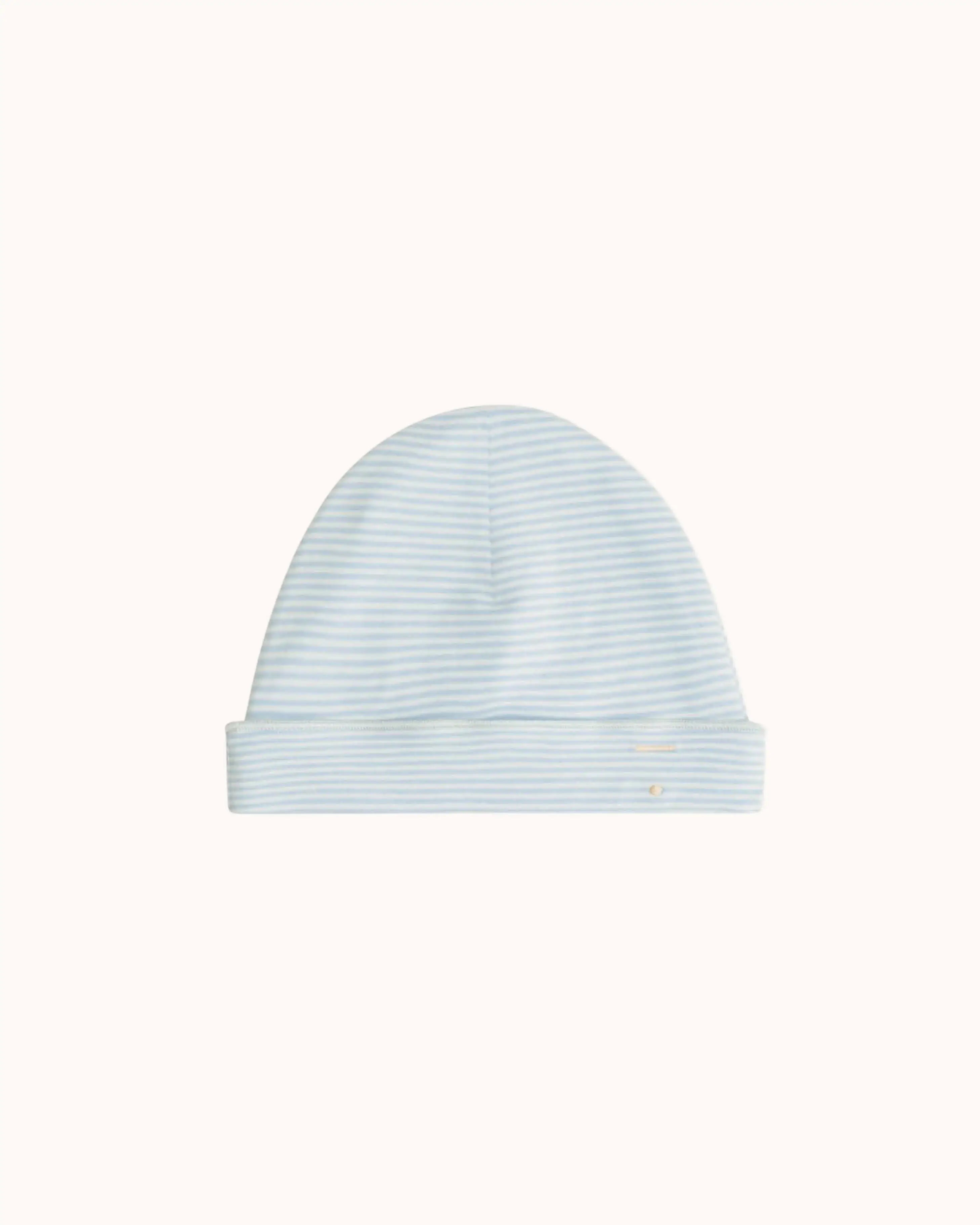 Baby Beanie in sky/cream